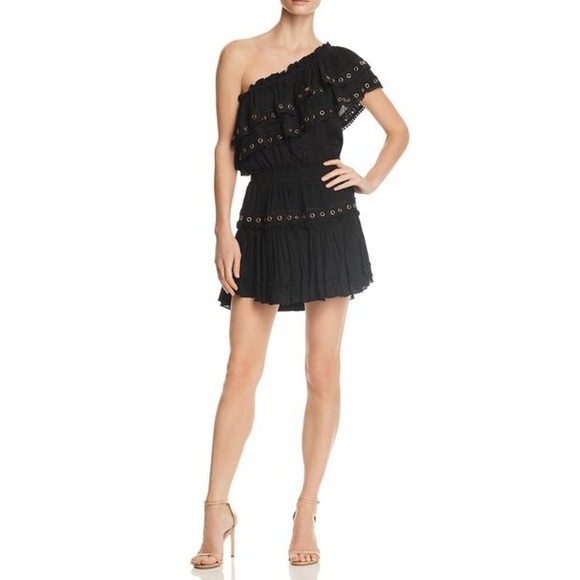 Misa Los Angeles Dresses & Skirts - Misa Los Angeles Larissa One Shoulder Ruffle Mini Dress Size Small